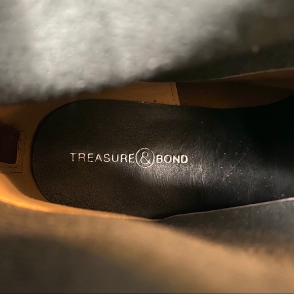 New! Treasure and Bond Farrah Studded Snakeskin Faux Leather Bootie 5 1/2 - Picture 10 of 16